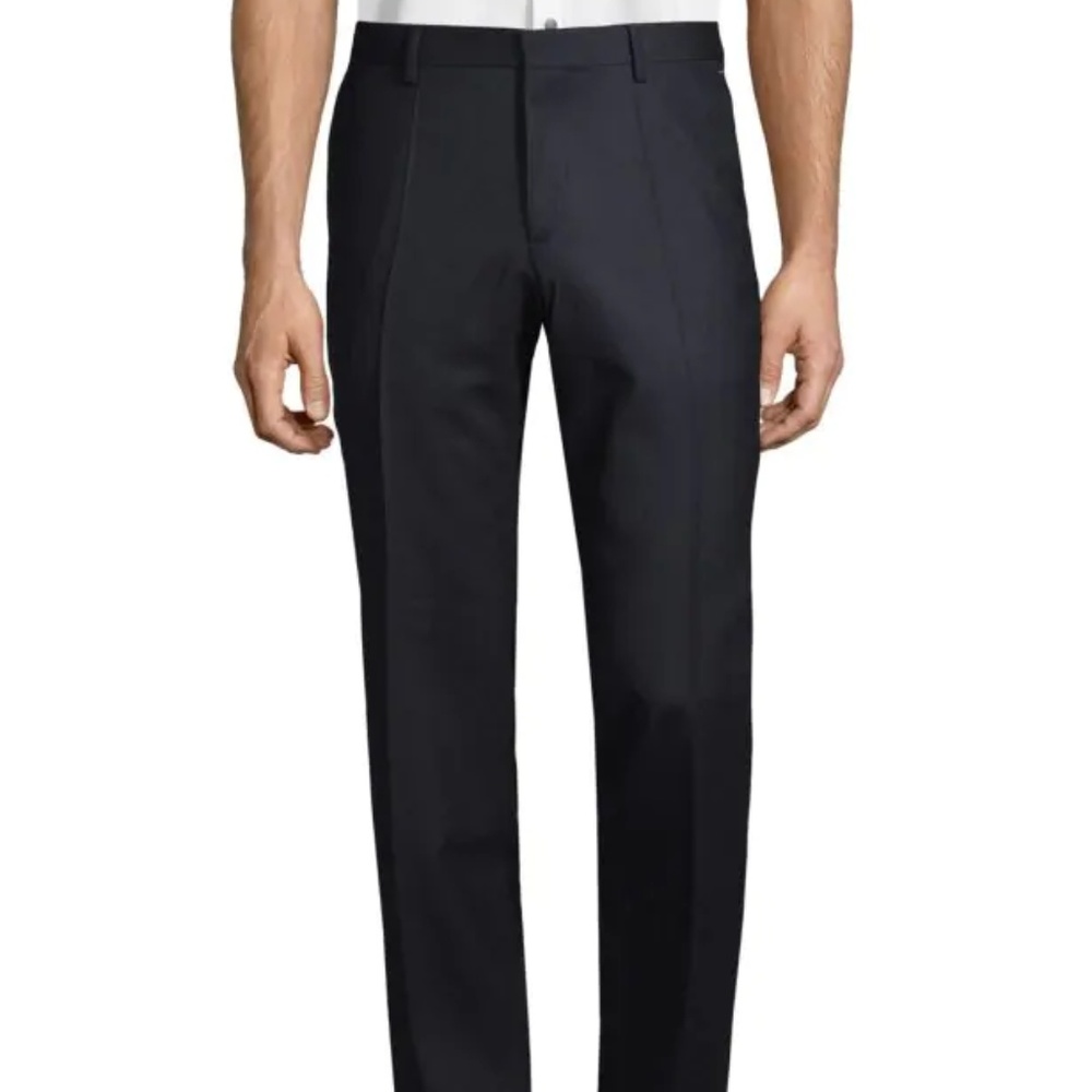 Hugo Boss Mens Black Wool Trousers 40R